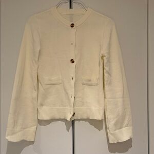 Cream Cardigan Sweater